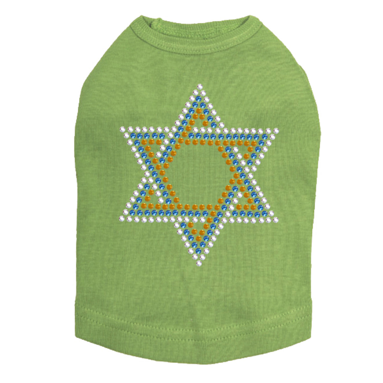 Star of David - Small (Blue, Silver, & Gold) - Dog Tank