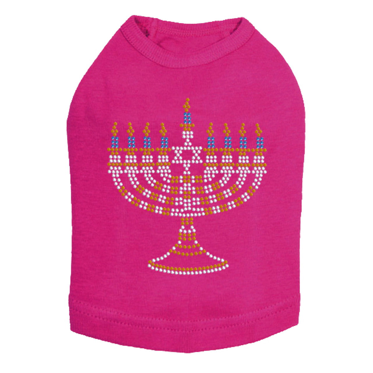 Menorah - Small (Blue, Silver, & Gold) - Dog Tank