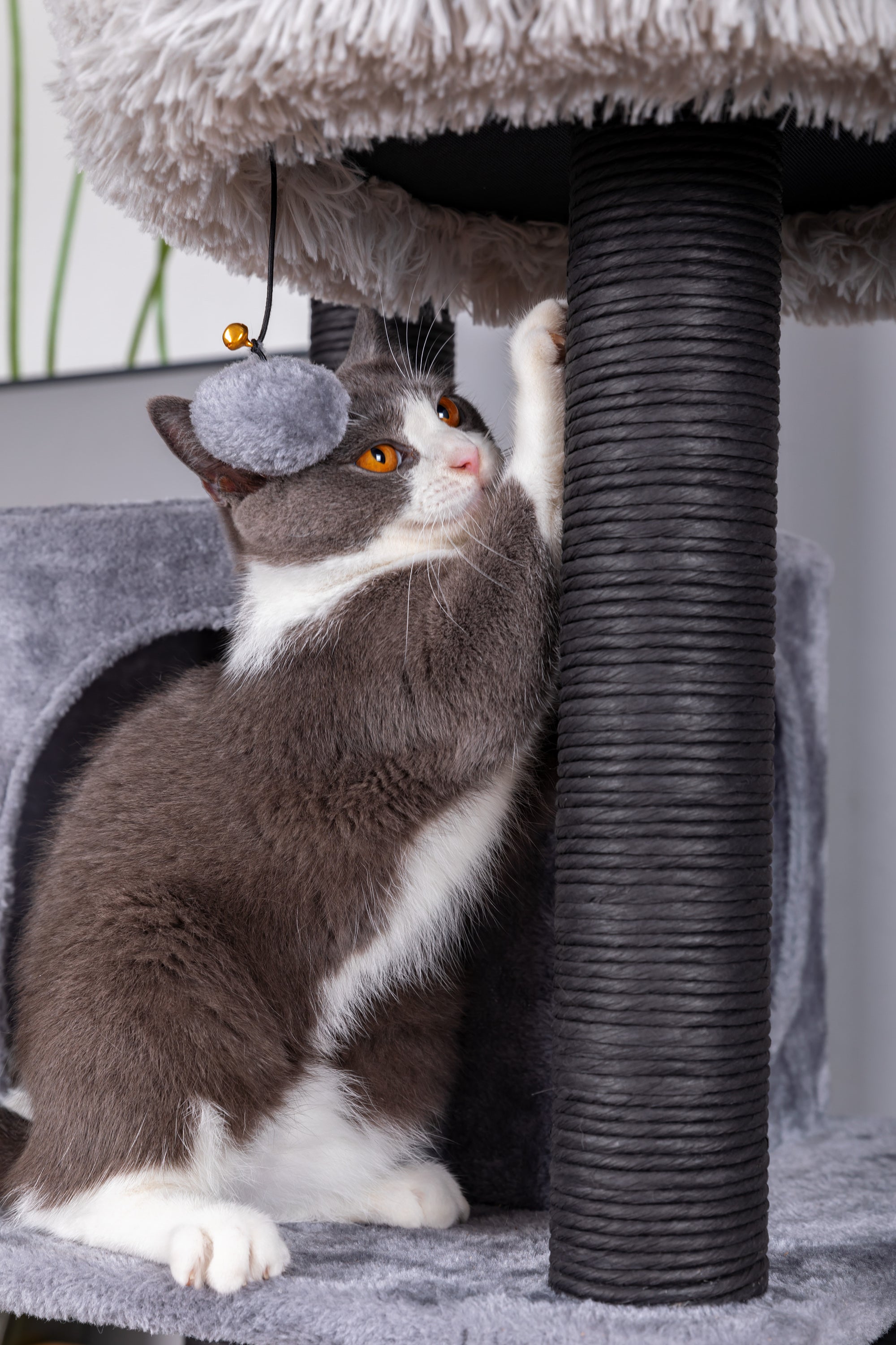 Bradbury 7 Level Grey Cat Tree with Scratching Posts