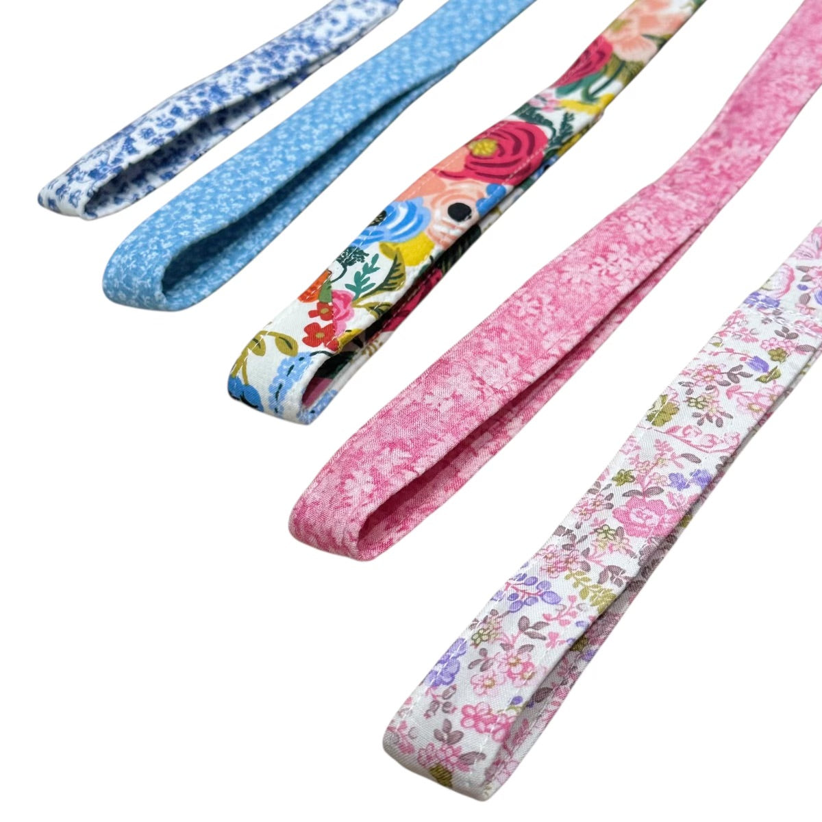 Blue Floral Calico Leash