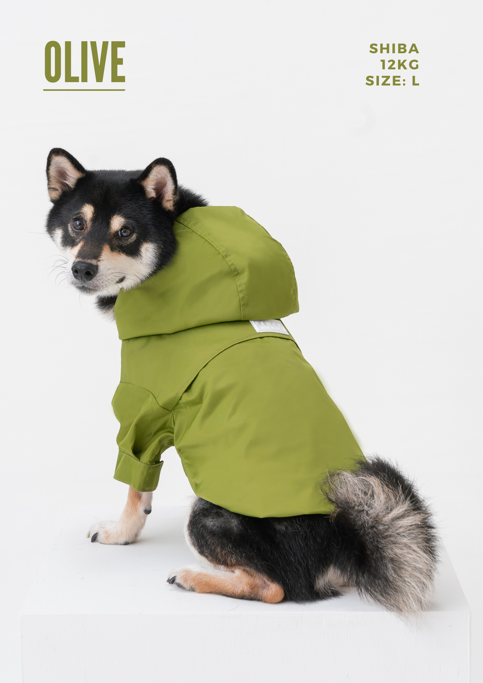 Tribeca Adjustable Velcro Raincoat-Light Blue