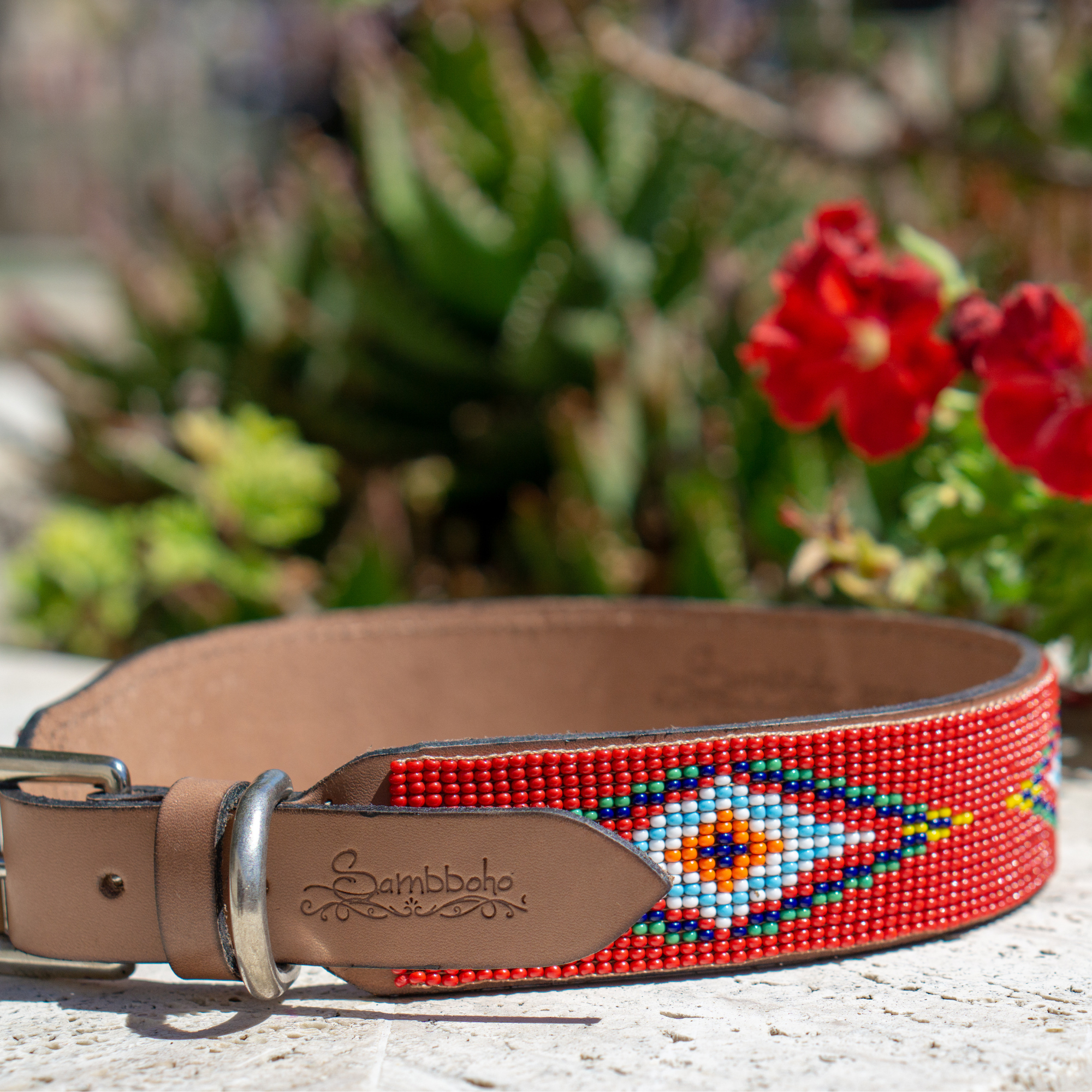 Red Vogue Sambboho dog collar
