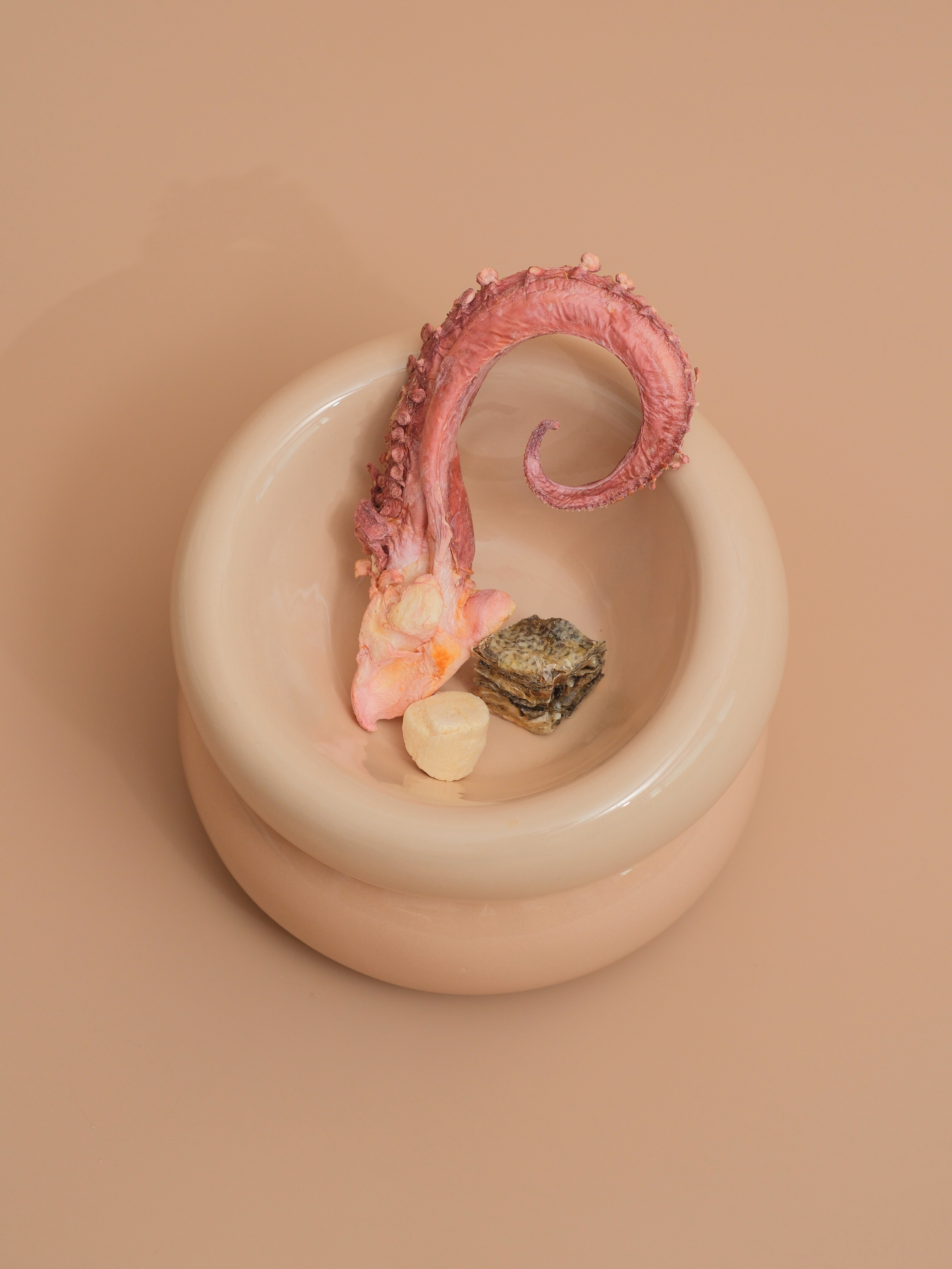 Souffle Pet Bowl-Cream Beige
