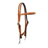 Alamo Saddlery Elite Straight Browband Golden Leather Headstall