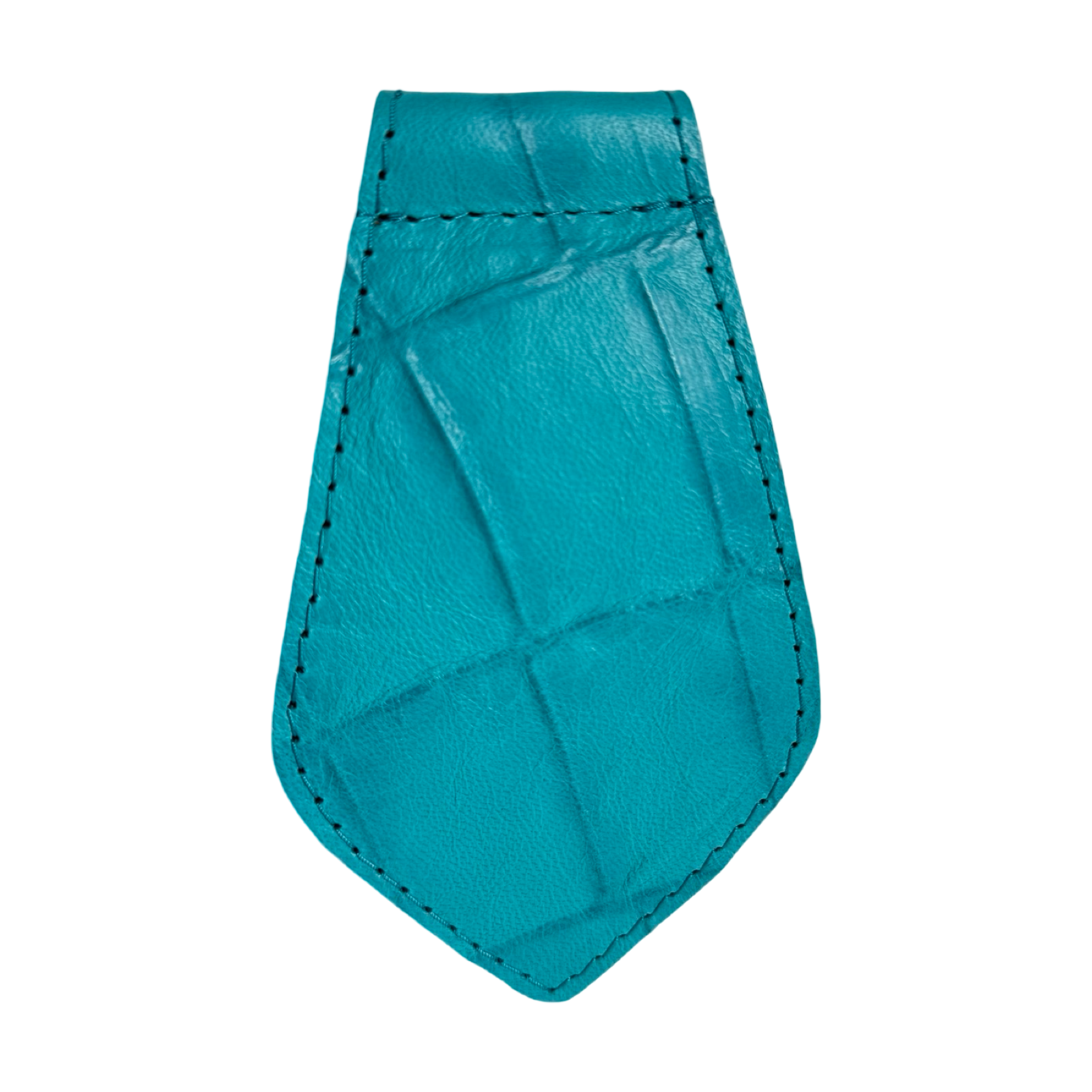 Allysa Payne The Tiffany Collection Turquoise Blue Embossed Croc Italian Leather Tie
