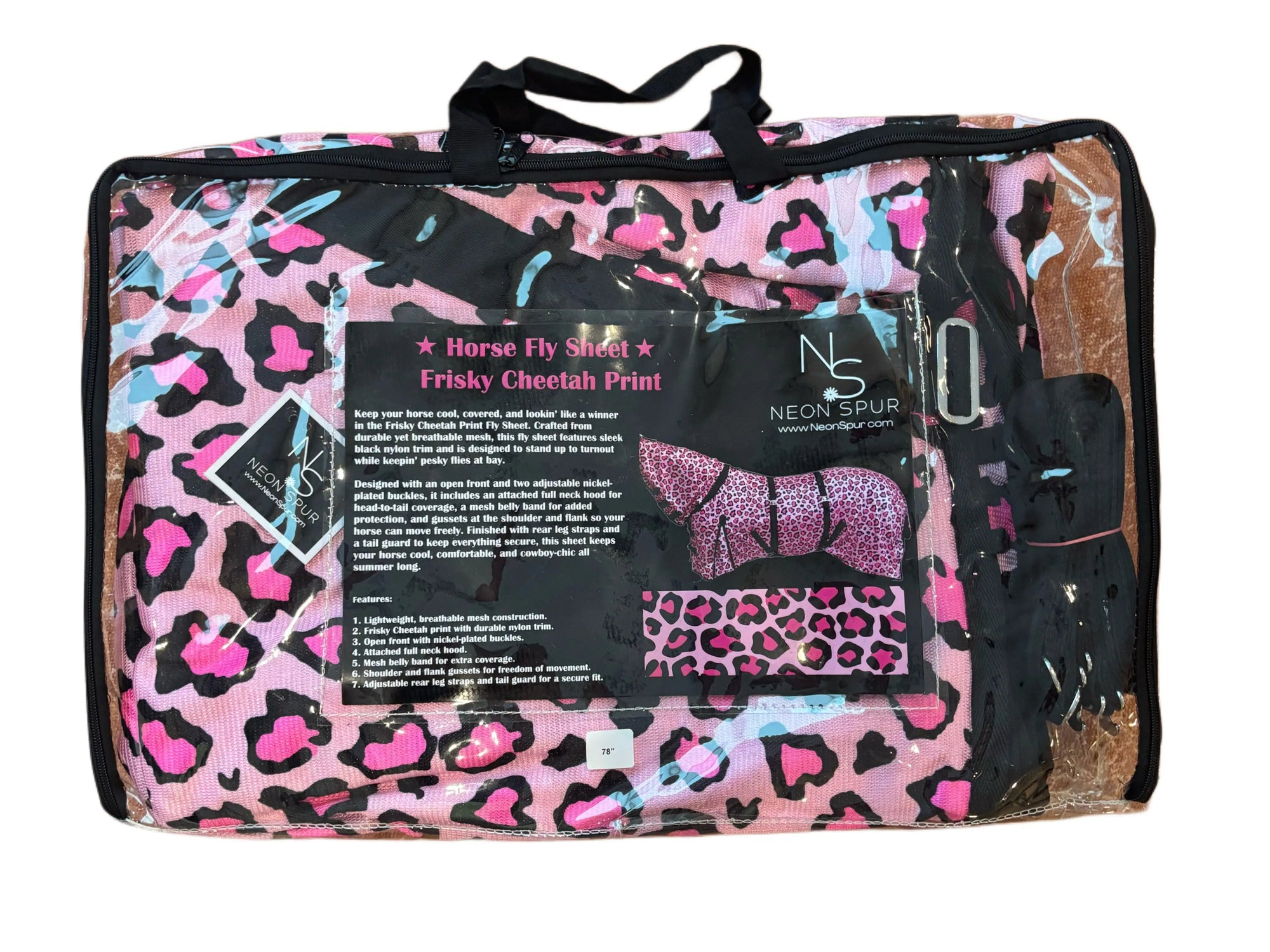 Catty Cowgirl Mid-Weight Fly Sheet with Attached Neck Cover | HT Animal Supply