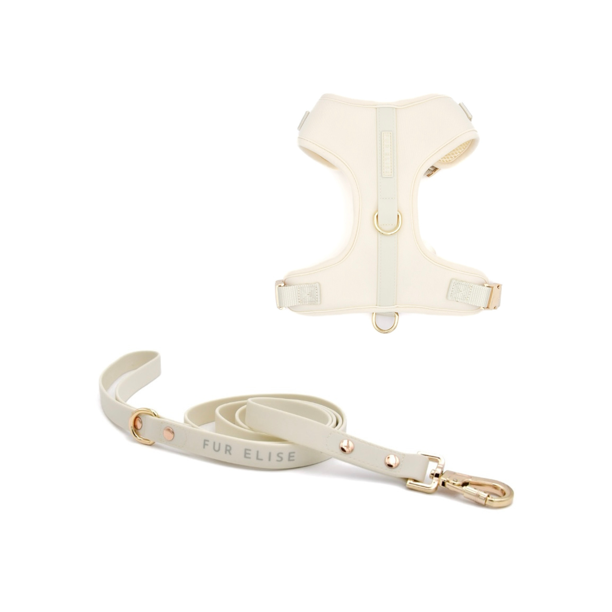 Elise Harness & Leash Set - Bone