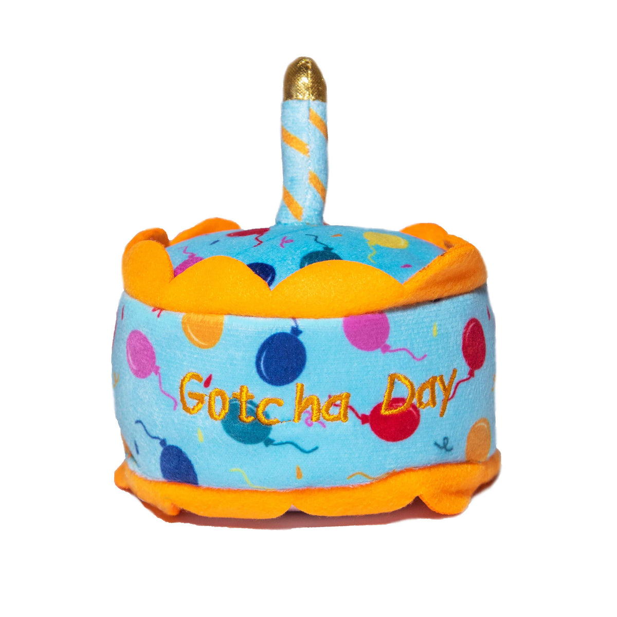 Glow Pups: Gotcha Day Squeaky Plush Dog Toy
