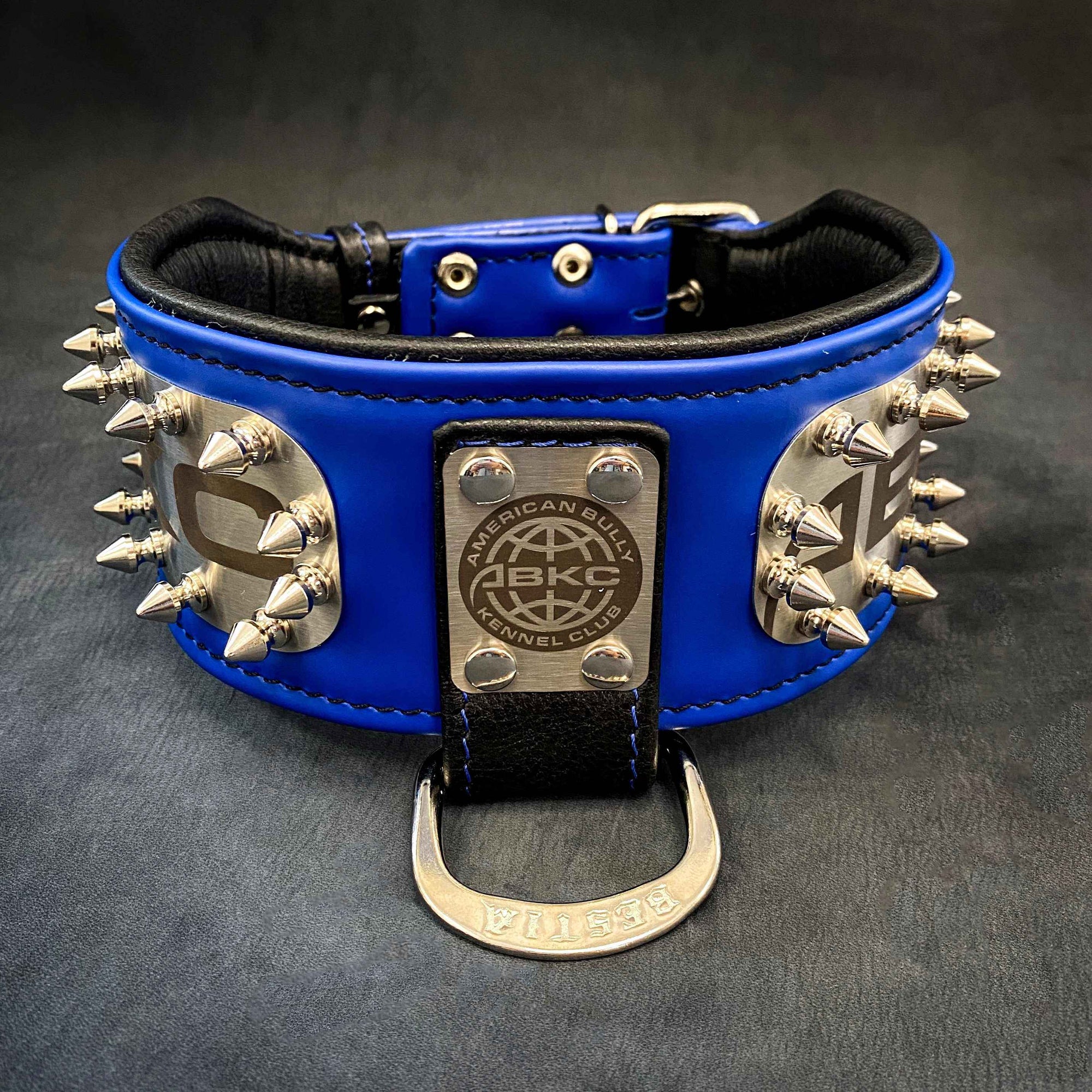 Bestia ABKC Leather Dog Collar