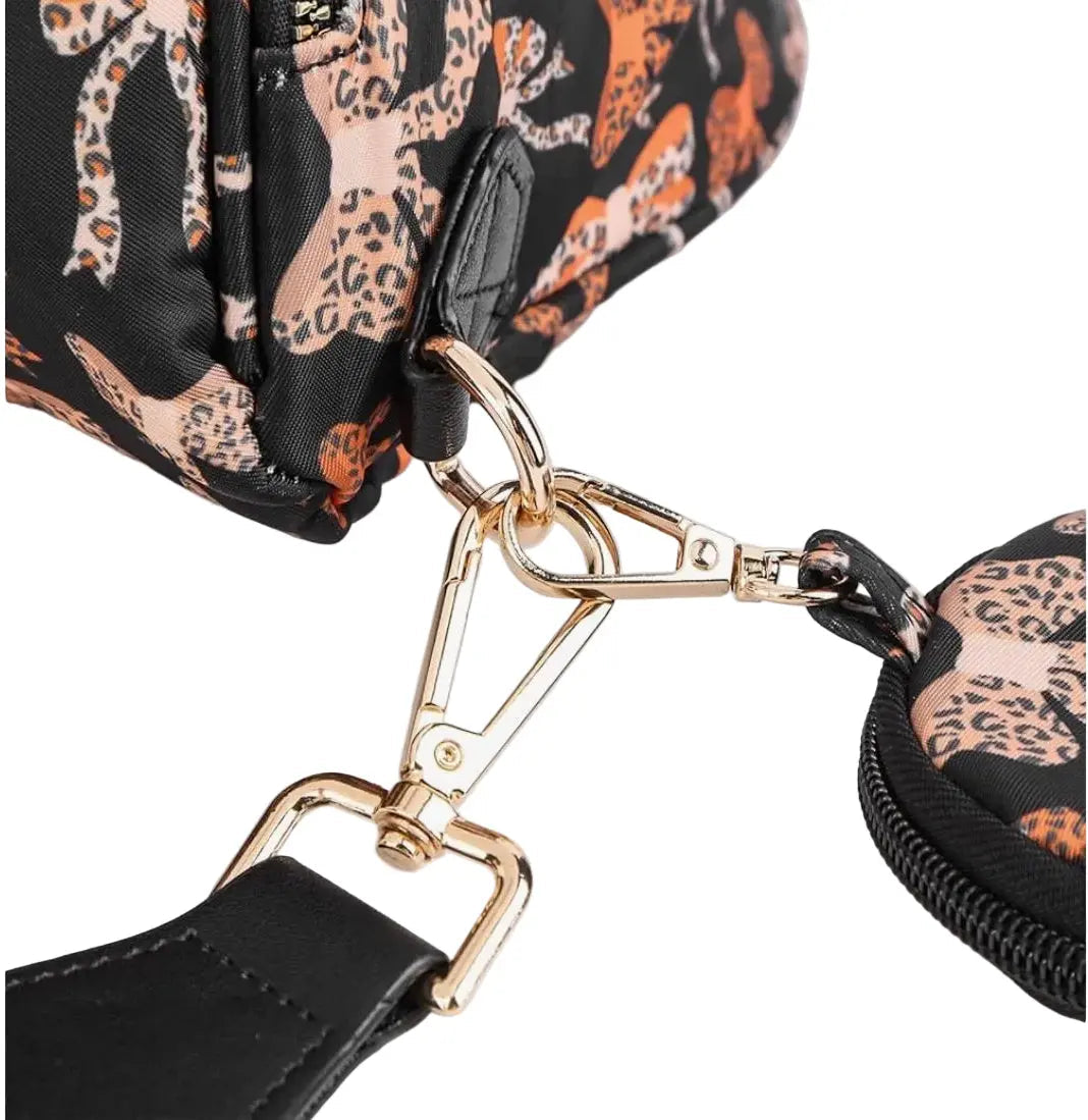 Cheetah Bows Crossbody Crescent Bag | HT Animal Supply