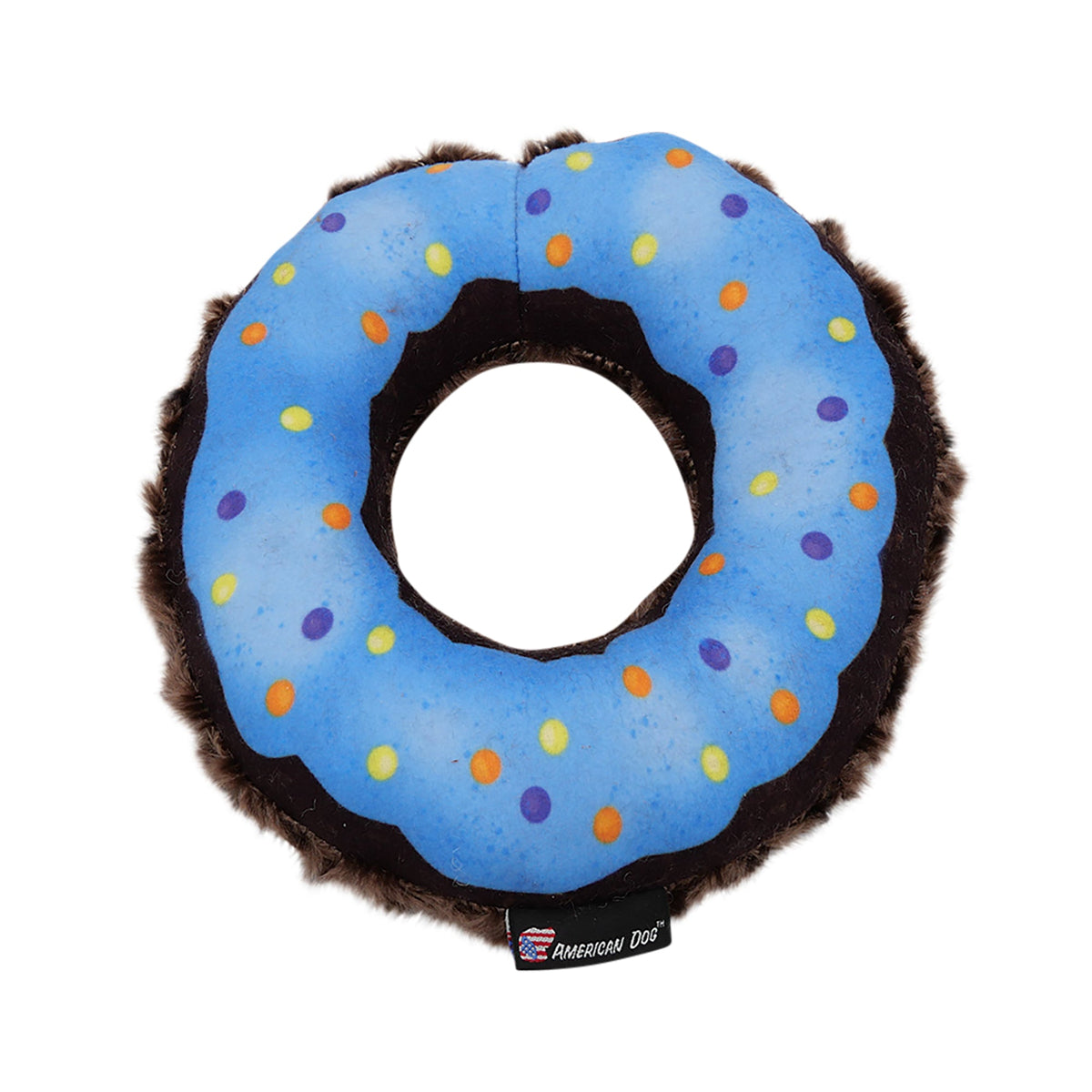 Nuggle Donut Plush Dog Toy