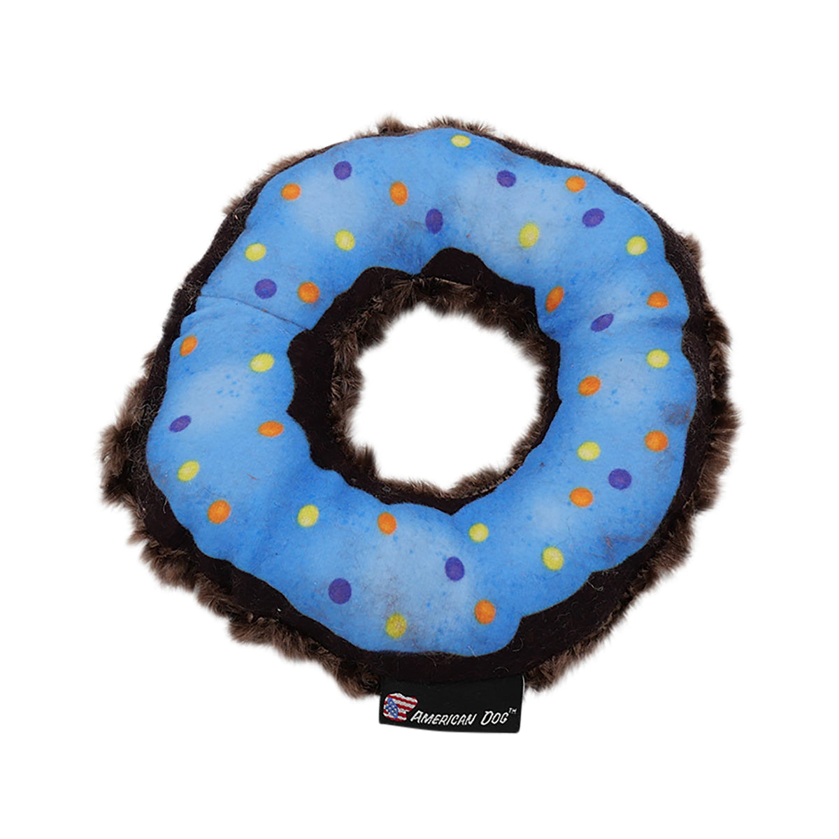 Nuggle Donut Plush Dog Toy