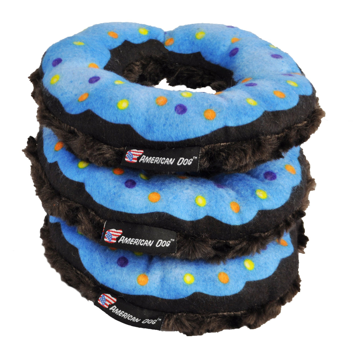 Nuggle Donut Plush Dog Toy