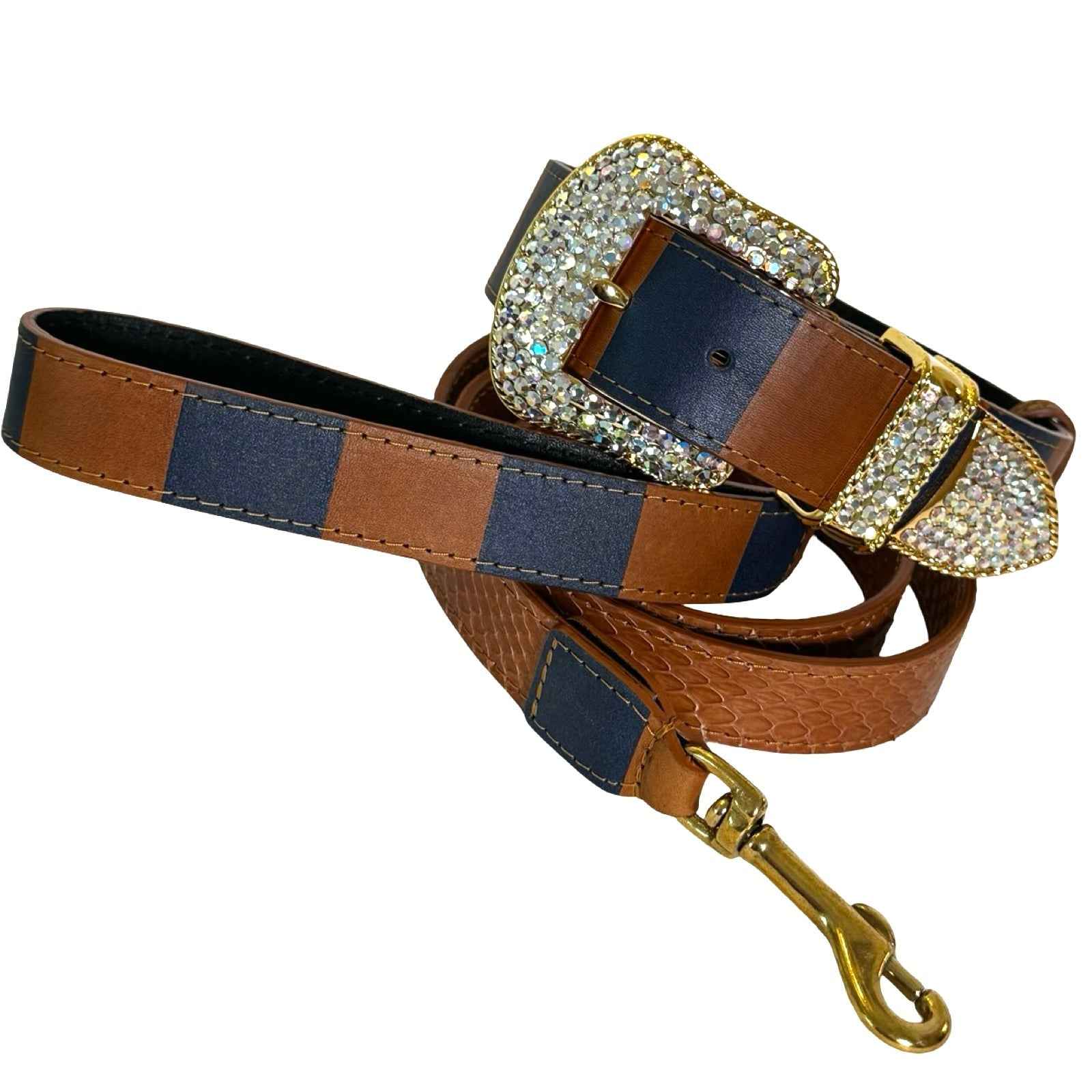 Allysa Payne Riviera Swarovski Crystal Edition Dog Collar & Leash Set