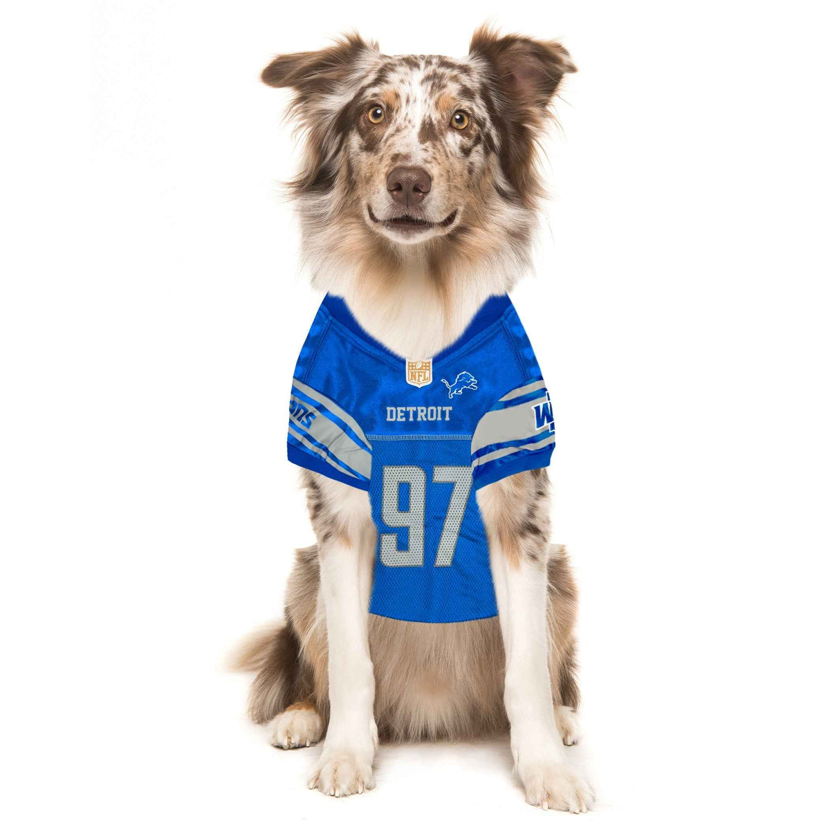 NFL Detroit Lions Aidan Hutchinson Striped Mesh Pet Jersey