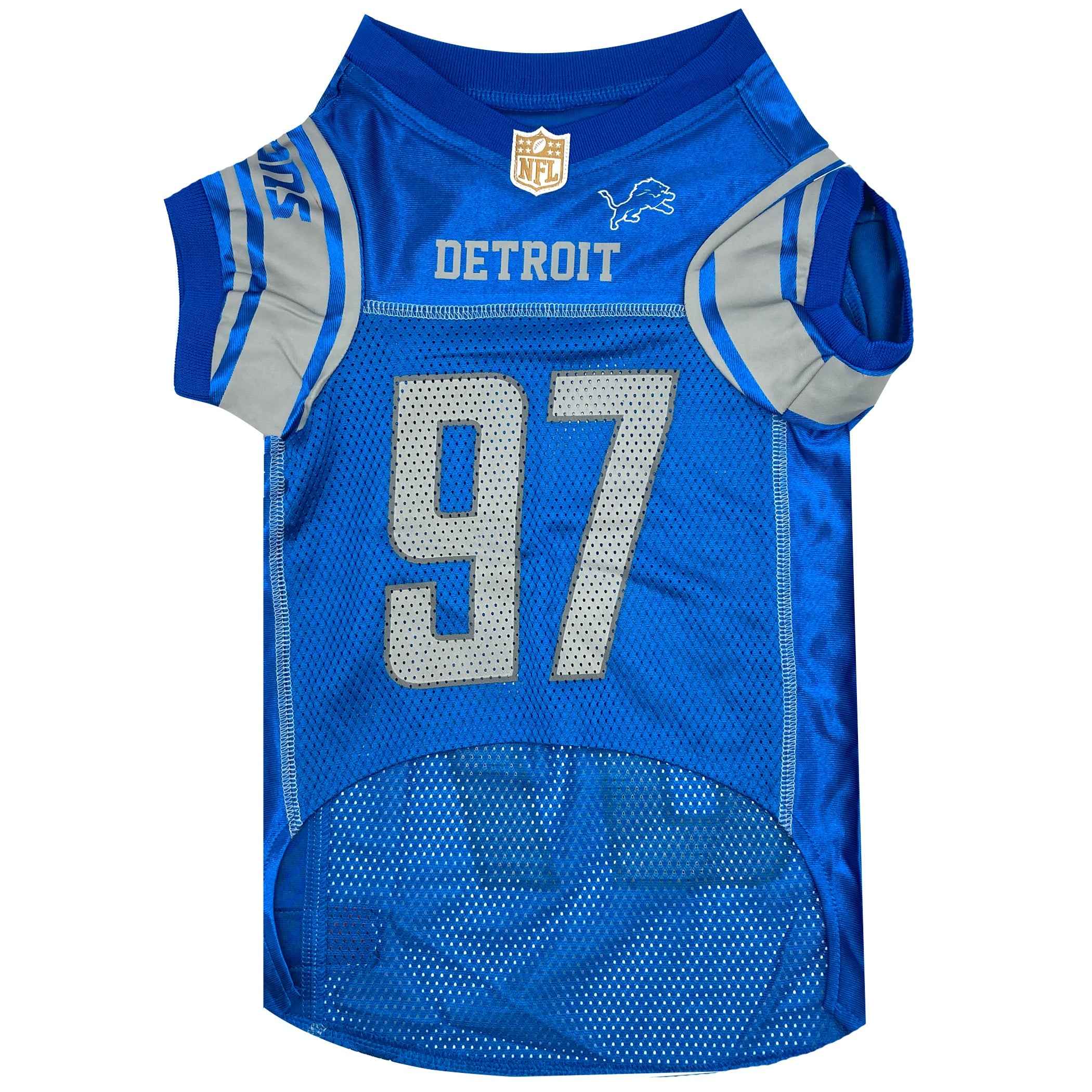 NFL Detroit Lions Aidan Hutchinson Striped Mesh Pet Jersey