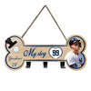 AARON JUDGE BONE SHAPE SIGN WITH HOOKS