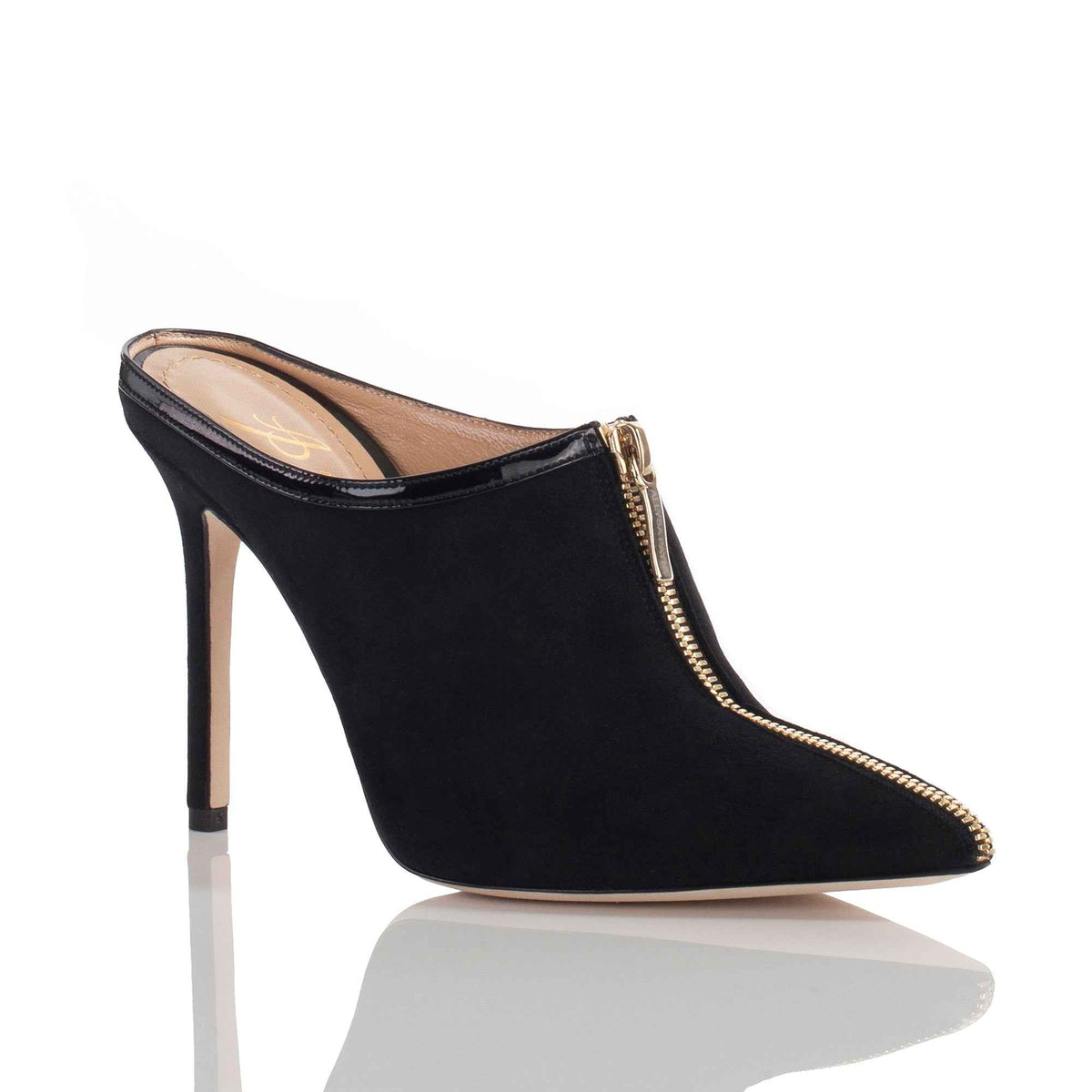 Allysa Payne Sabot Black Suede Mule