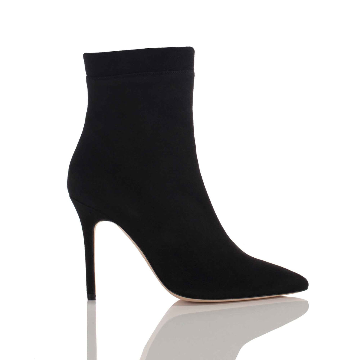 Allysa Payne Sabinah Black Suede Ankle Boot