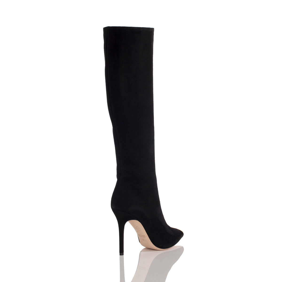 Allysa Payne Fadiya Black Suede Knee-High Boot