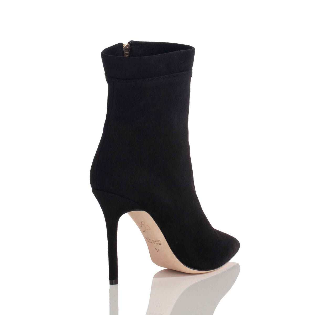 Allysa Payne Sabinah Black Suede Ankle Boot
