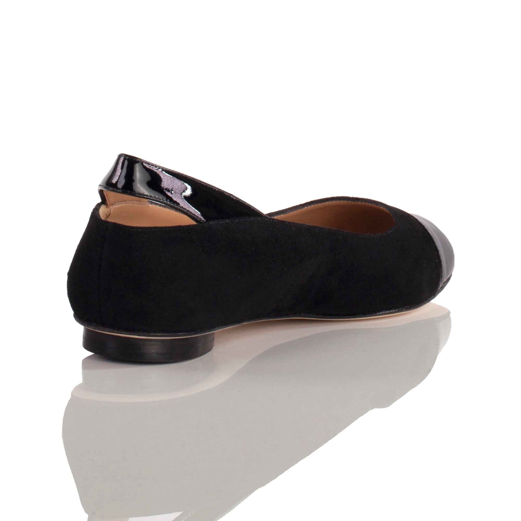 Allysa Payne Fathiyah Suede & Patent Leather Ballet Flat