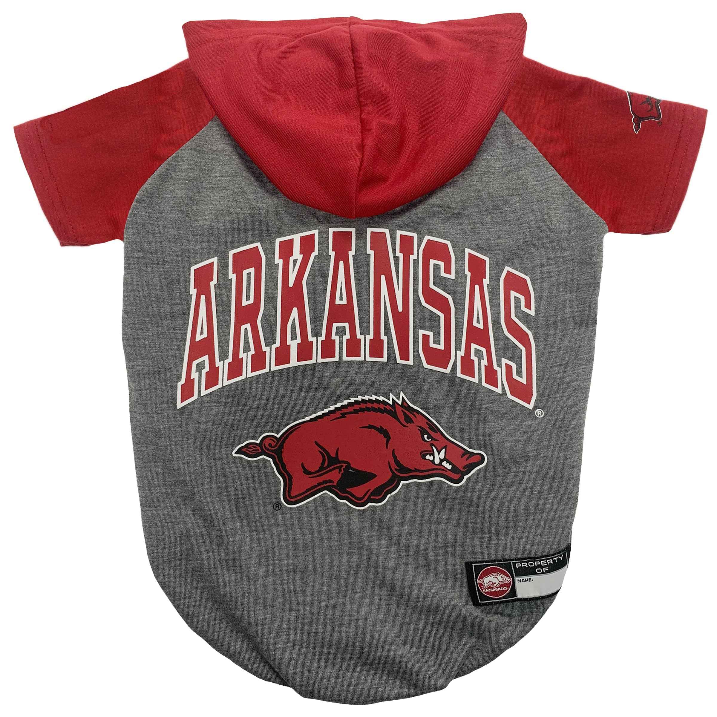 NCAA University of Arkansas Razorbacks Hooded Dog T-Shirt