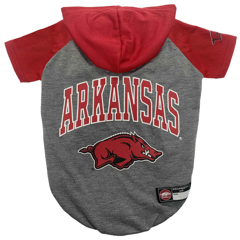 NCAA University of Arkansas Razorbacks Hooded Dog T-Shirt