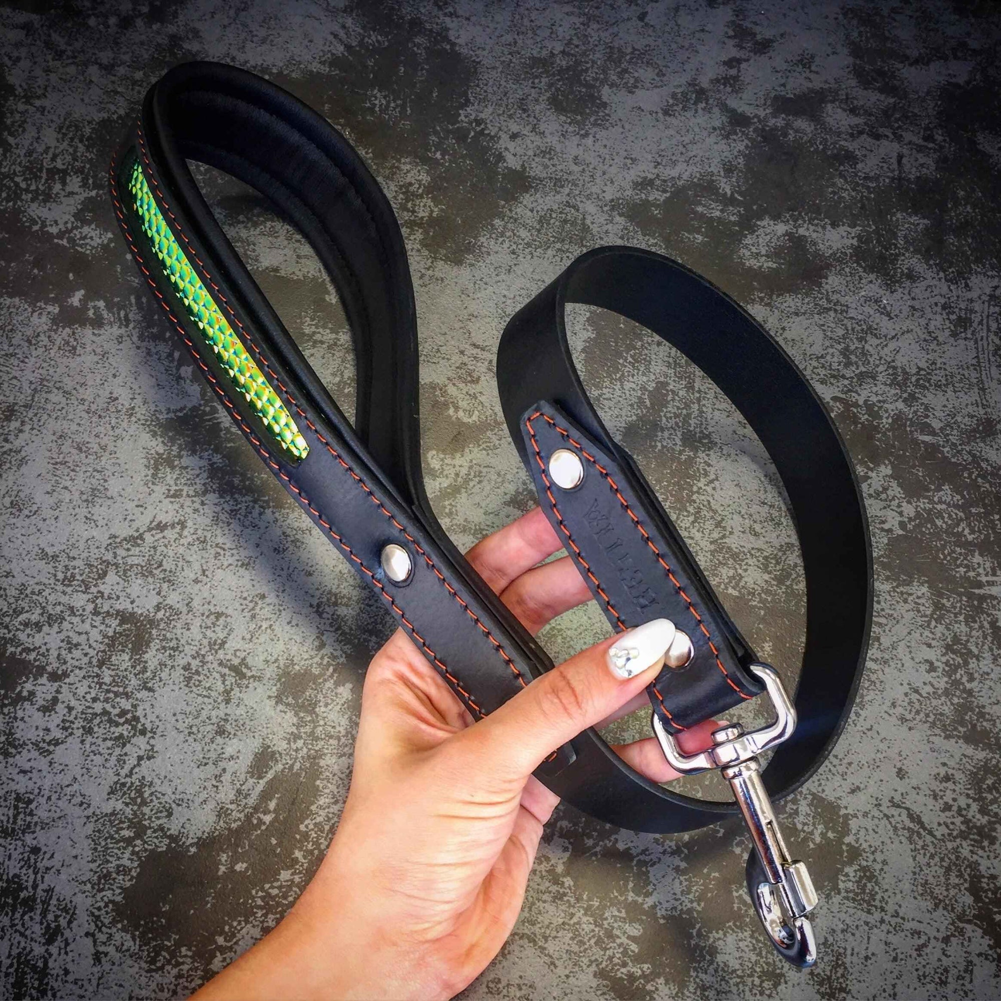 Bestia D'Albertis Leather Dog Collar