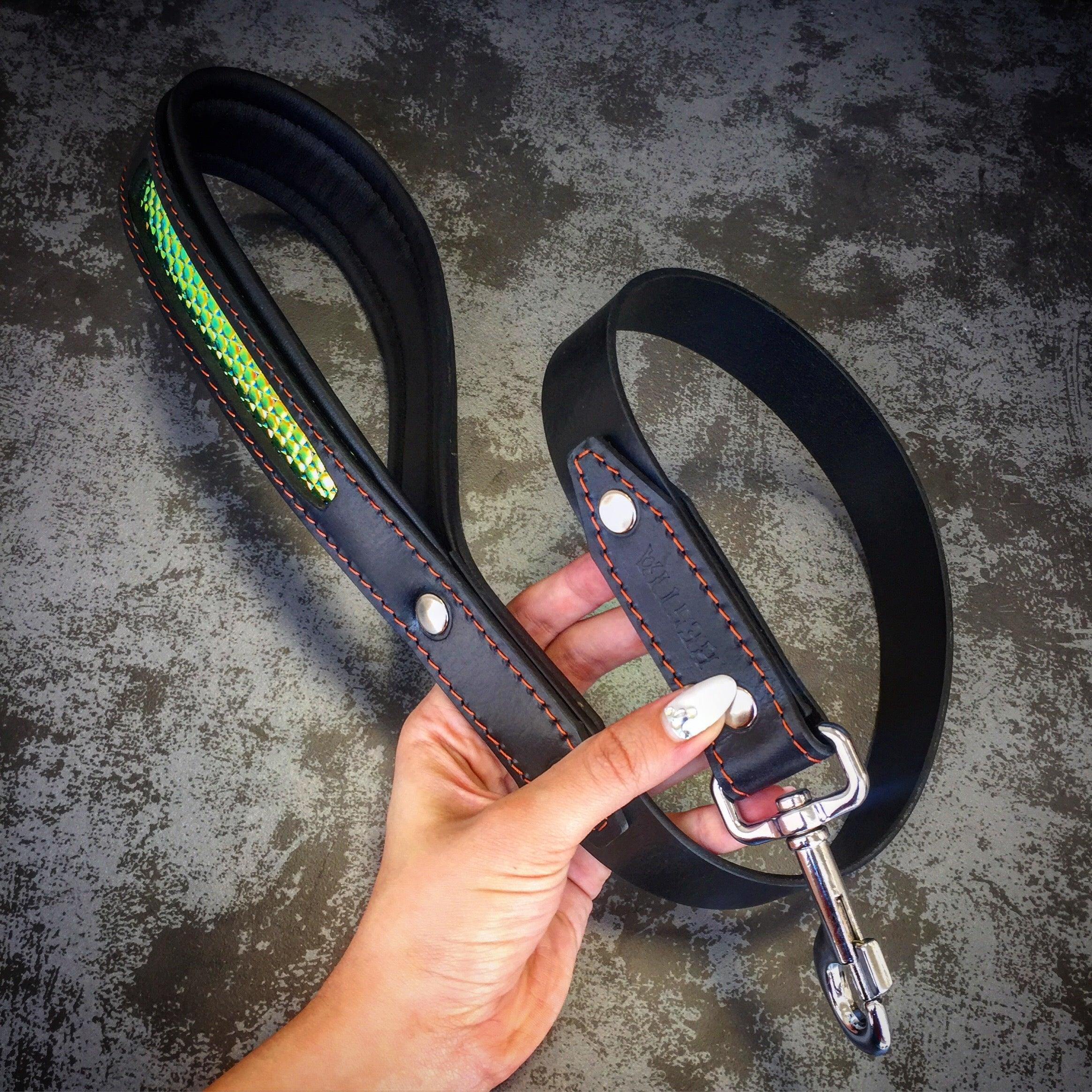 Bestia Dog Gear Genuine Leather Dog Collar 