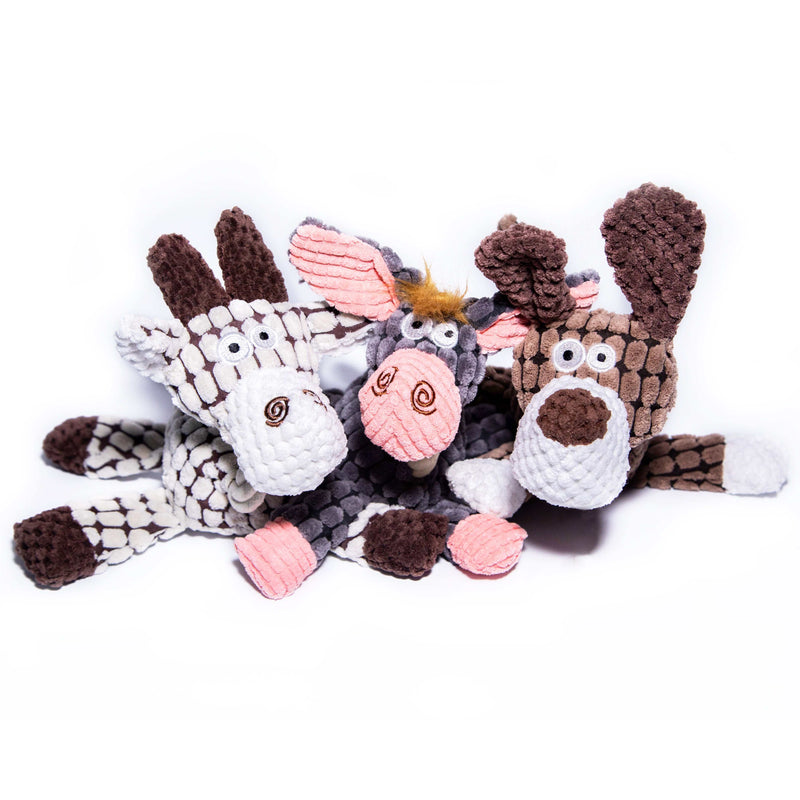 Glow Pups: Farm Friends Plush Dog Toys - 3 Pack