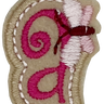 Curly Pink A - Patch