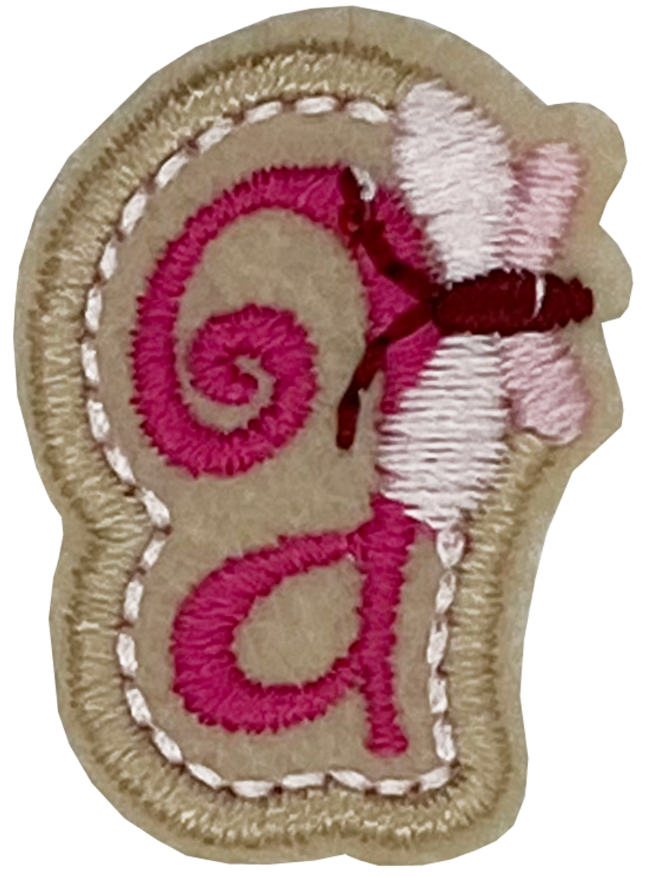 Curly Pink A - Patch
