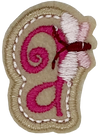 Curly Pink A - Patch
