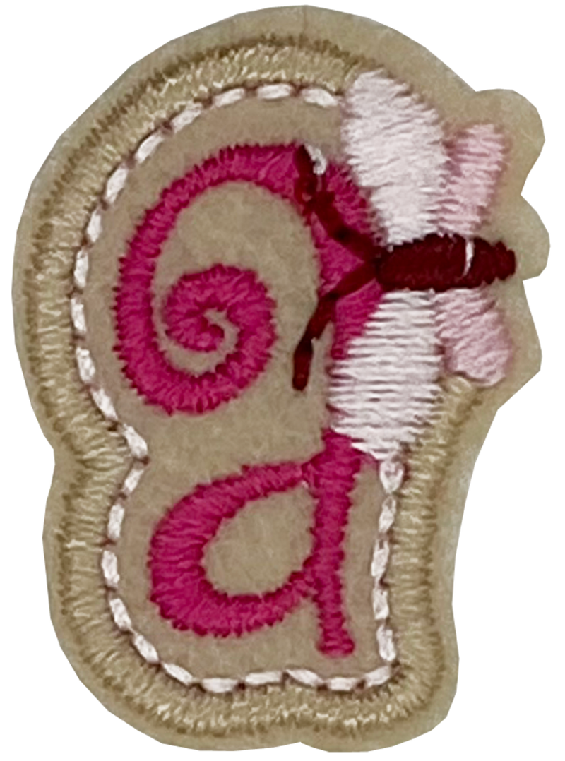 Curly Pink A - Patch