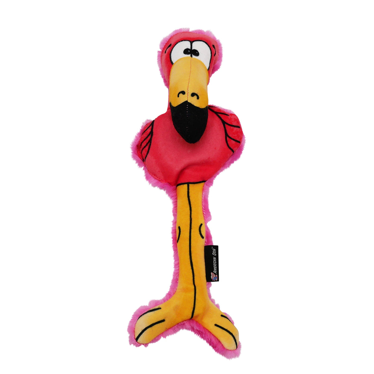 Flora the Flamingo Plush Dog Toy