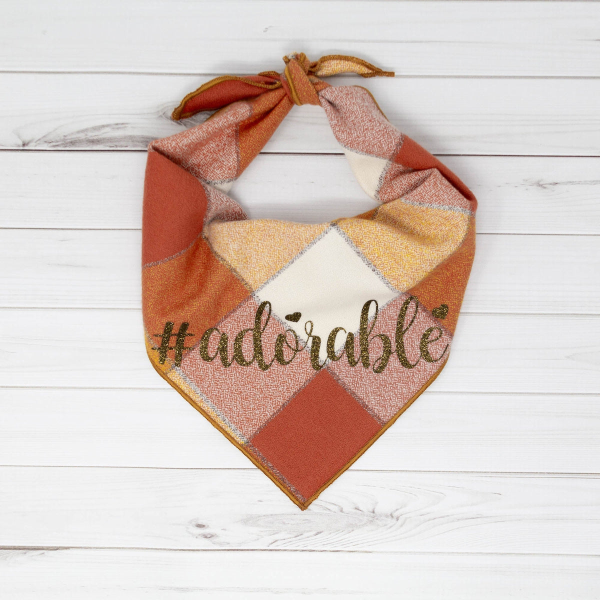 Adorable Luxe Flannel Dog Bandana