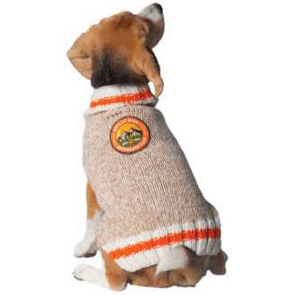 Chilly Dog Adventure Club Patch Wool Dog Sweater