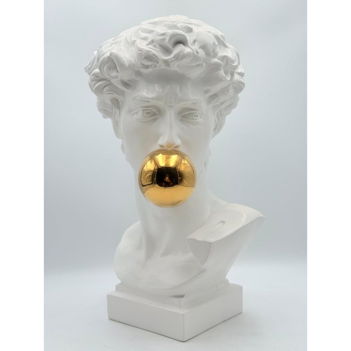 And Iconic David Sculpture Gold Ball Style
