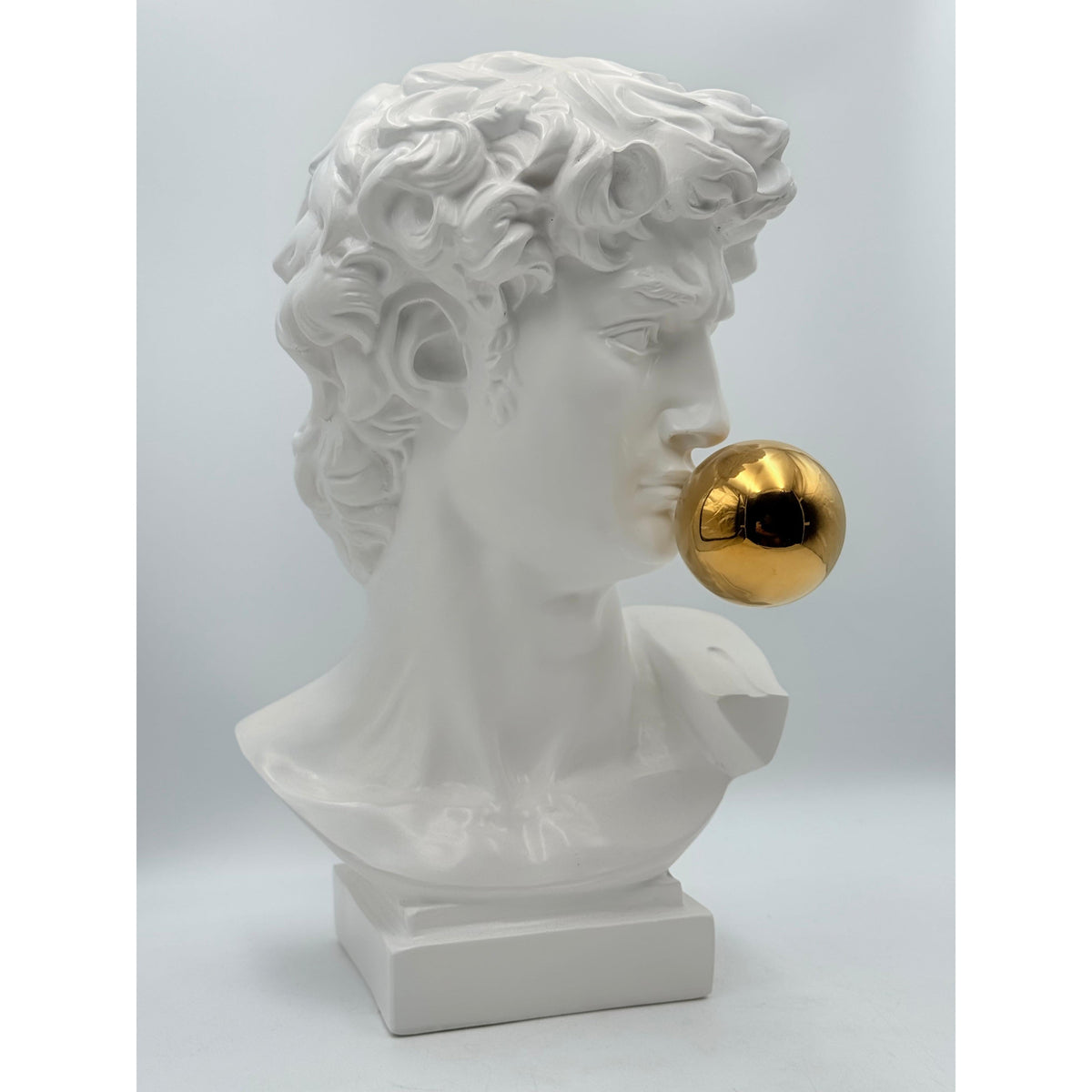 And Iconic David Sculpture Gold Ball Style