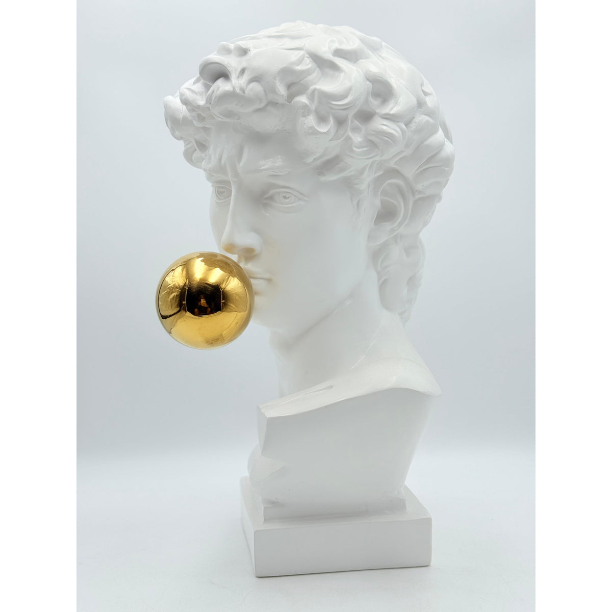And Iconic David Sculpture Gold Ball Style