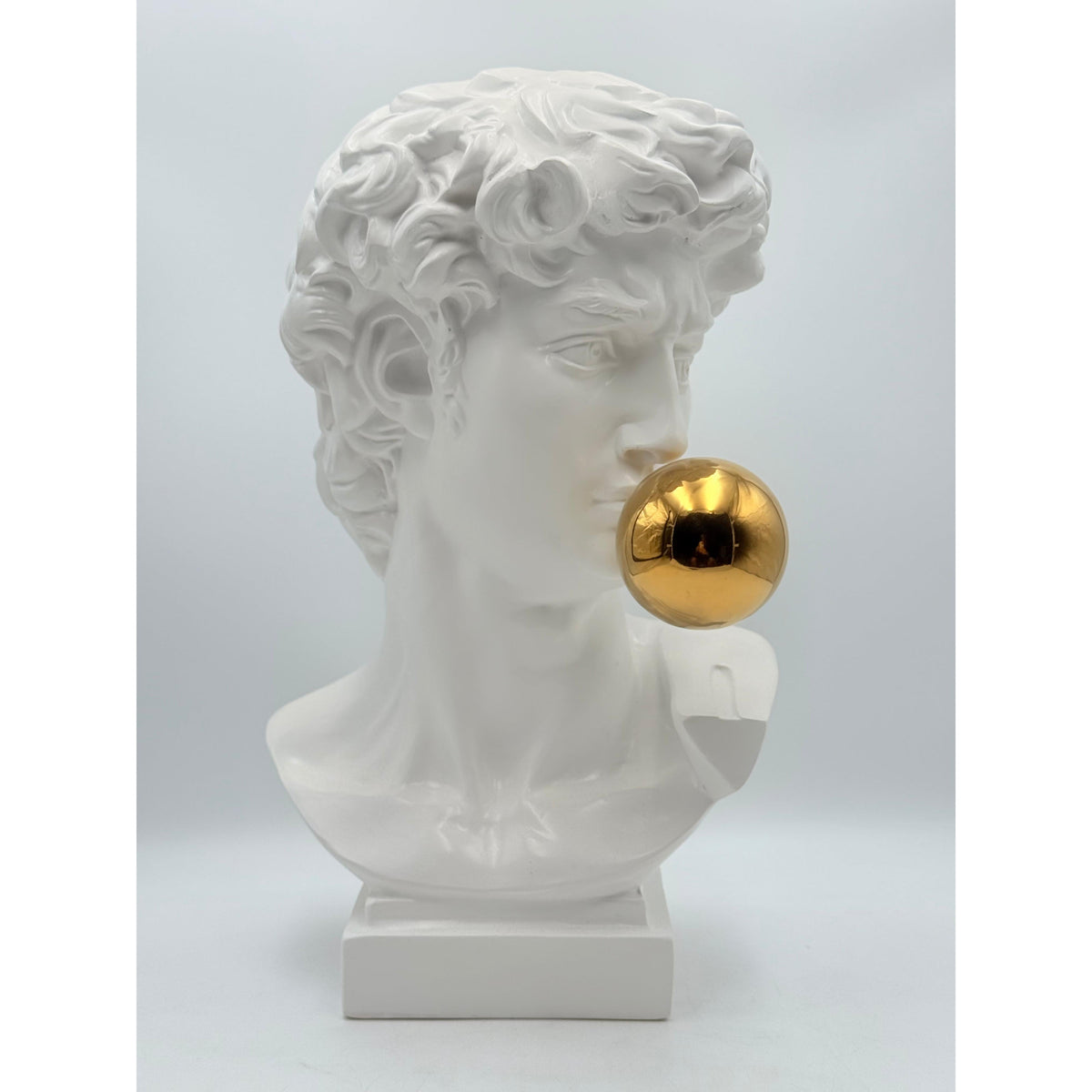 And Iconic David Sculpture Gold Ball Style