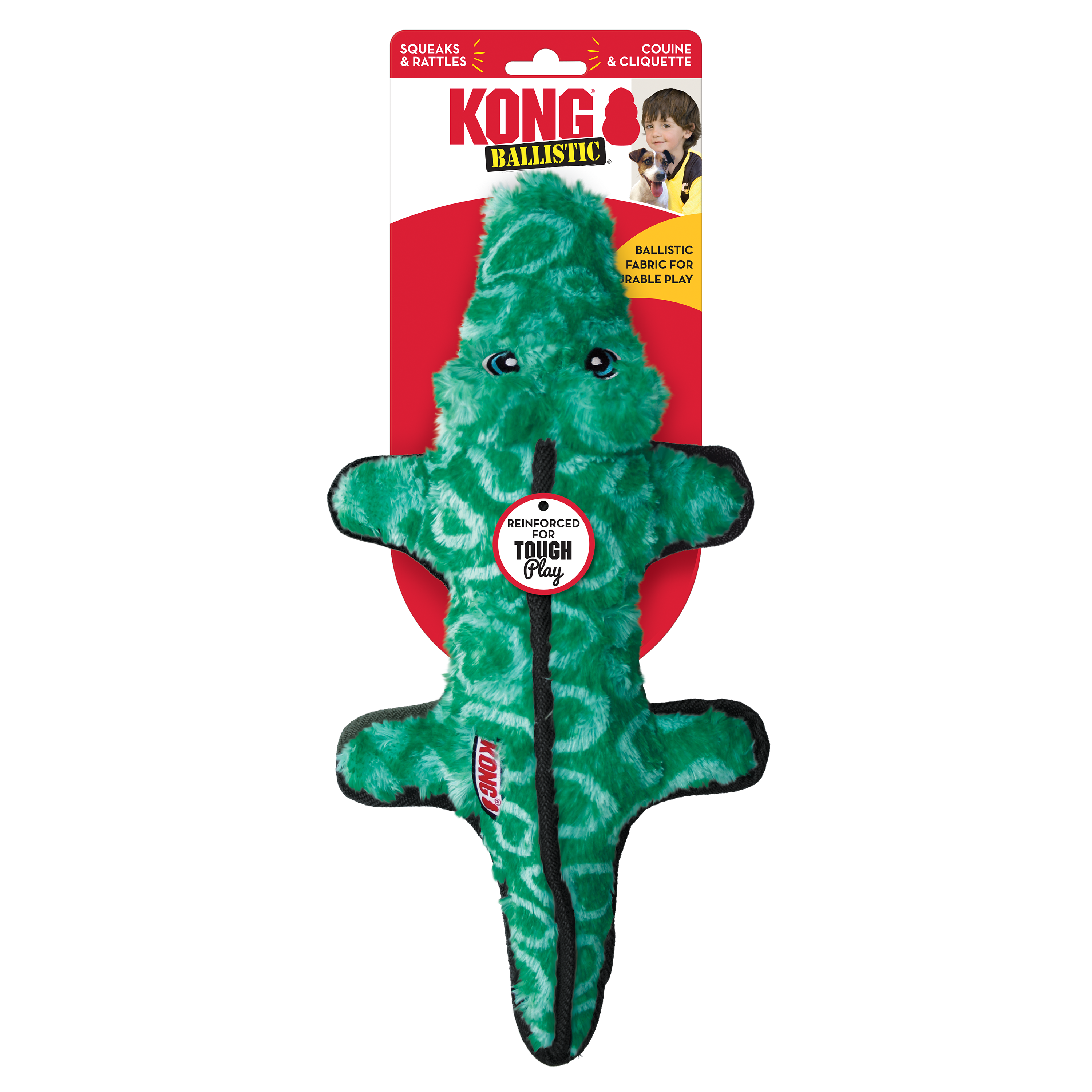 Kong Ballistic Alligator Medium/Large - HT Animal Supply