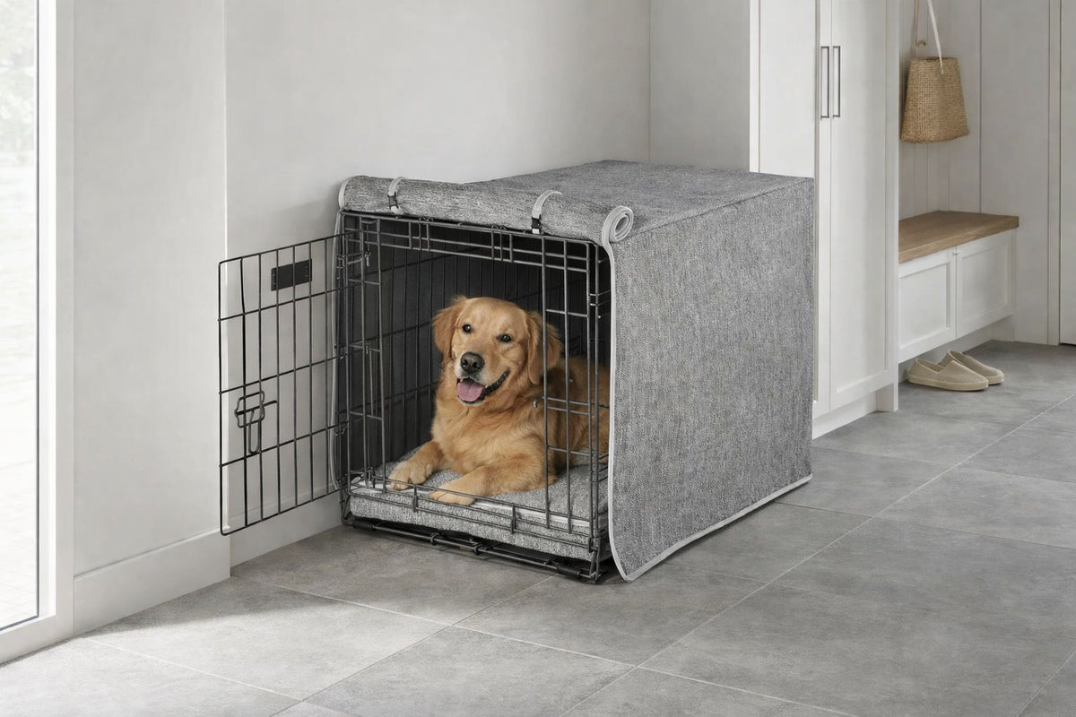 Bowsers Dog Crate Cover - Den-Like Privacy and Crate Comfort