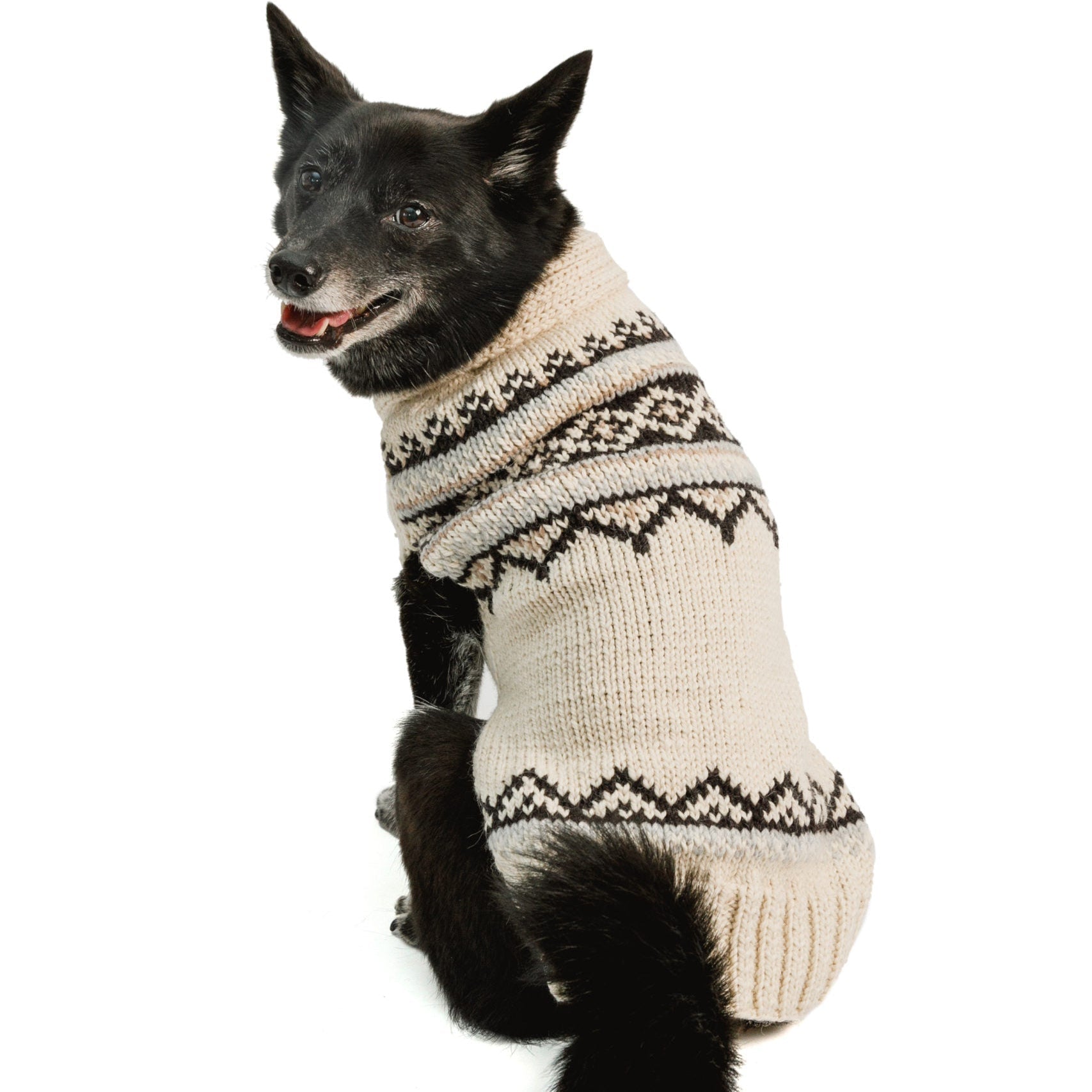 Chilly Dog Alpaca Cream Wyatt Dog Sweater