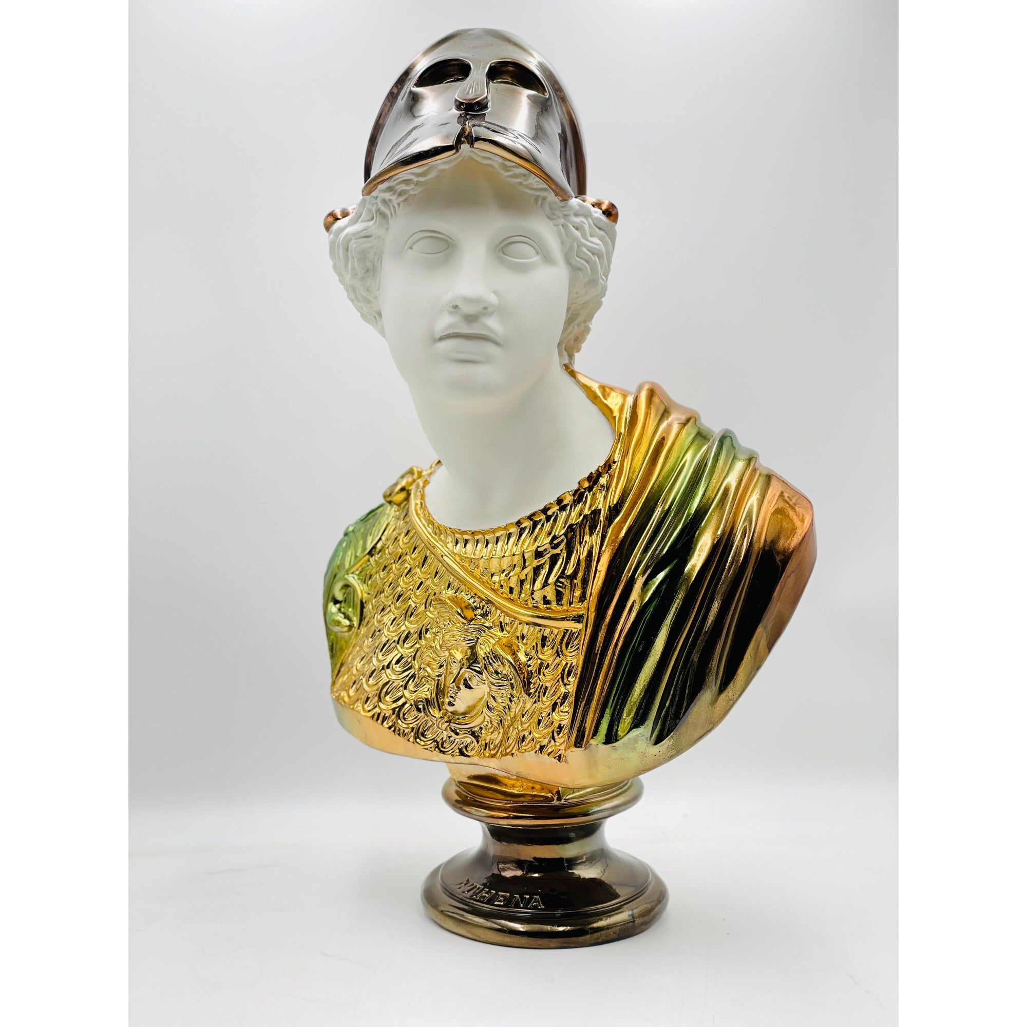 And Iconic Athena Sculpture Ombre Chrome Style