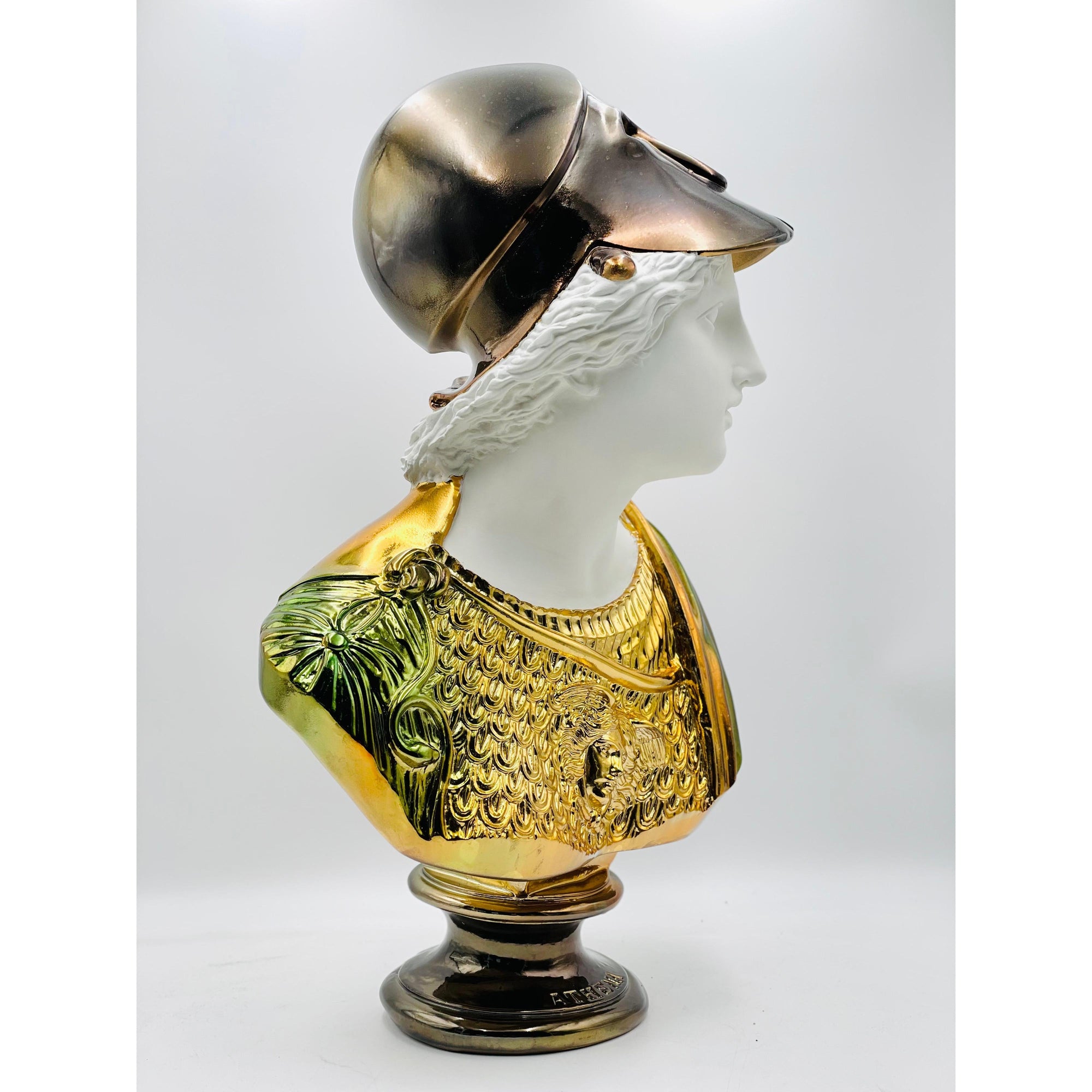 And Iconic Athena Sculpture Ombre Chrome Style