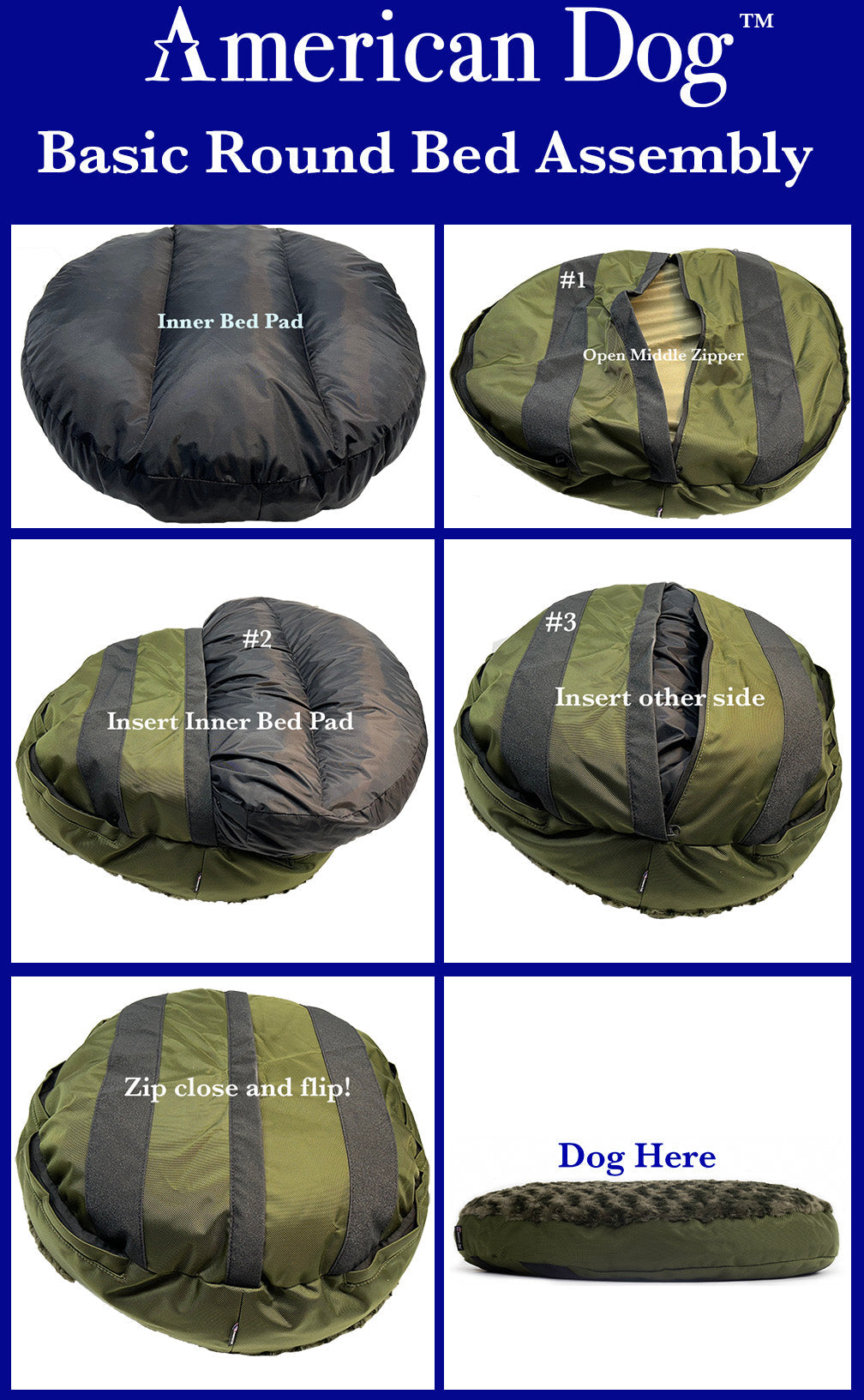 Round Armor Dog Bed