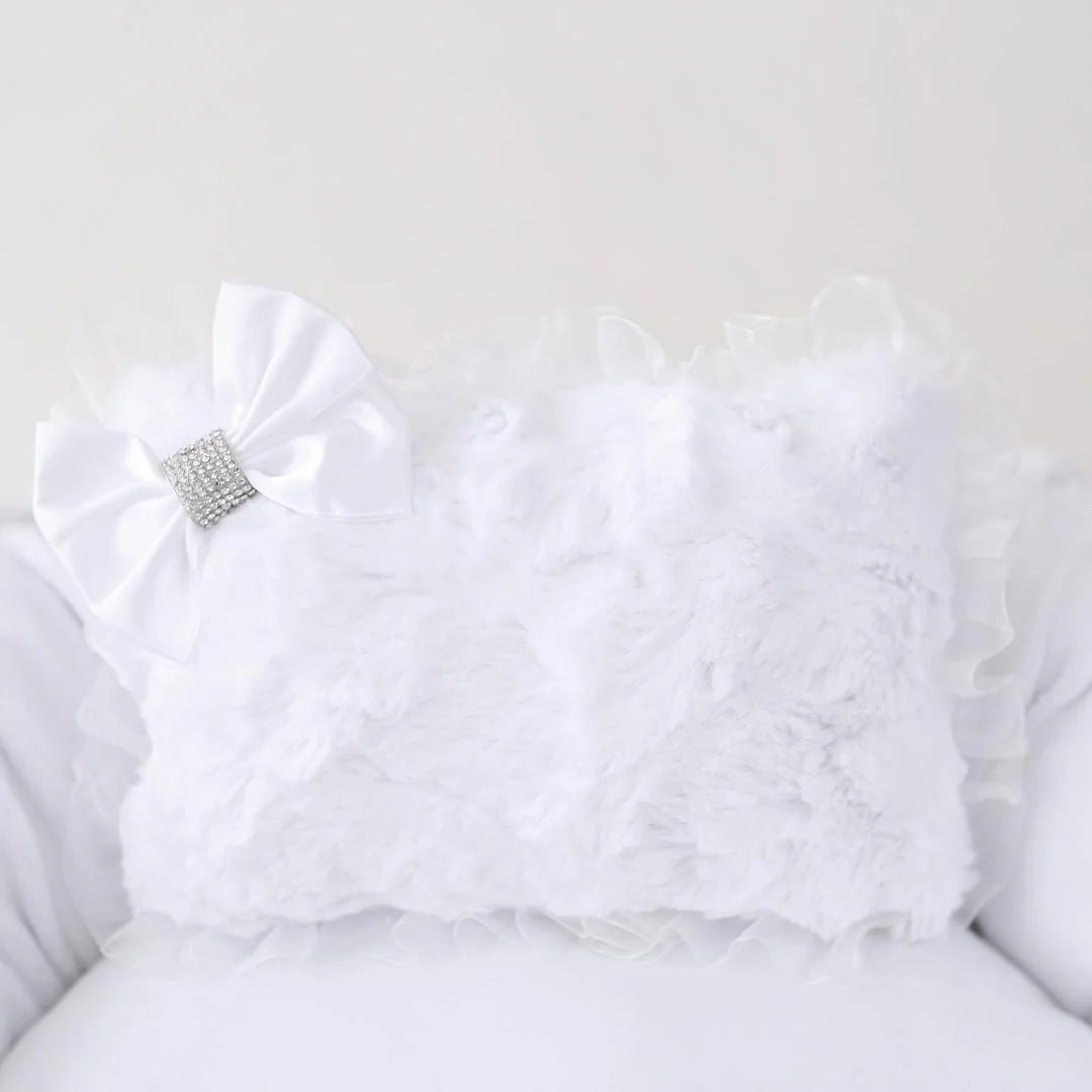 Hello Doggie Anastasia Faux Fur Satin Dog Bed