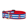 Up Country Anchors Aweigh Extra Wide 1.5" Cast Brass Dog Collar